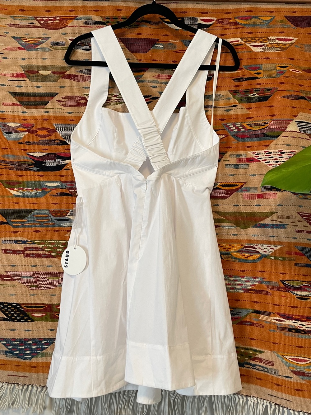 STAUD Mini Teresa Dress White- NWT - Picture 3 of 7